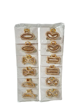 Lve Cleste Par Metal Cu Margelute/strasuri 1-4/12buc/set 100/bax